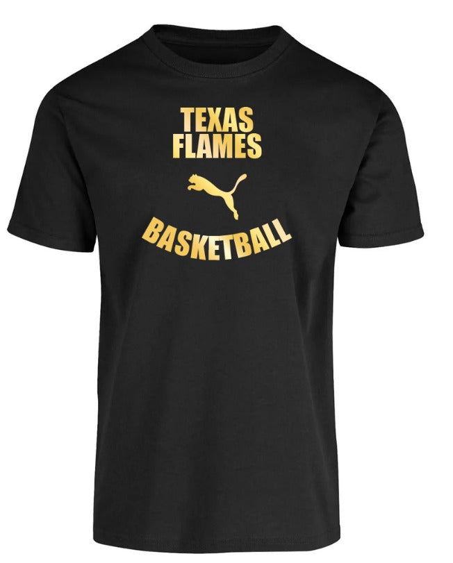 Texas Flames Basketball- Short sleeve t-shirt