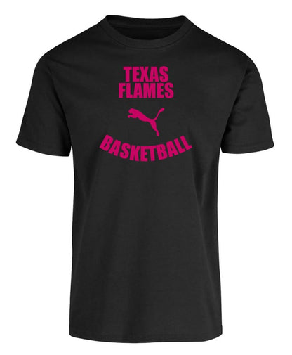 Texas Flames Basketball- Short sleeve t-shirt