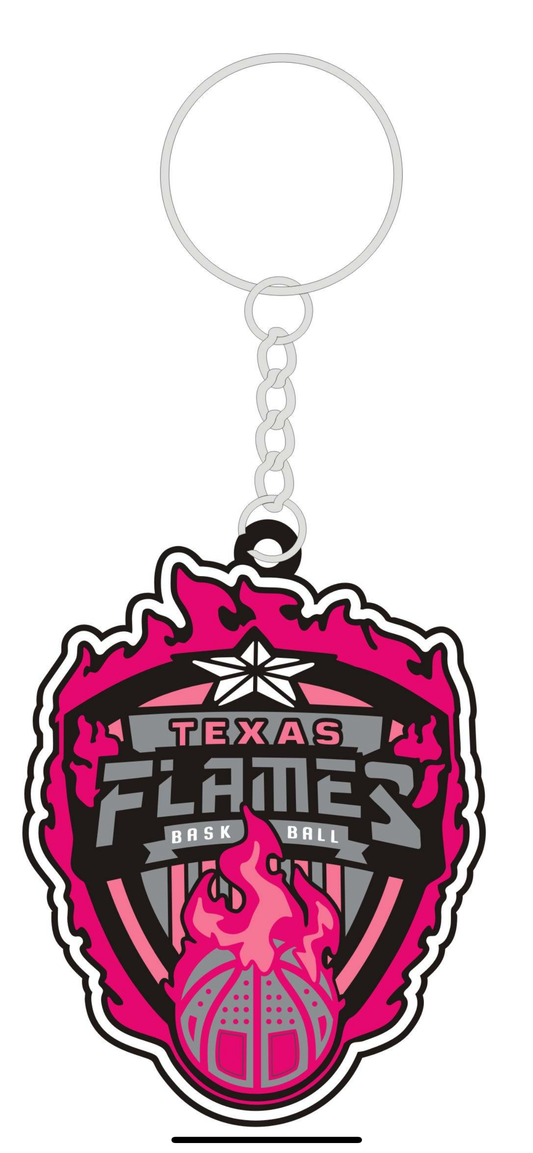 Texas Flames 3D Die-cast keychain